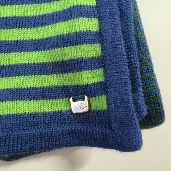 Nike Golf Scarf Striped Navy Green Neck Warmer Y2K Outdoor Winter Sports - Picture 4 of 8